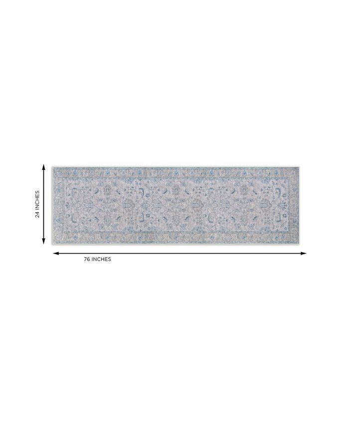 GelPro Nevermove Traditional Jordan Kitchen Runner, 24" x 76" Macy's