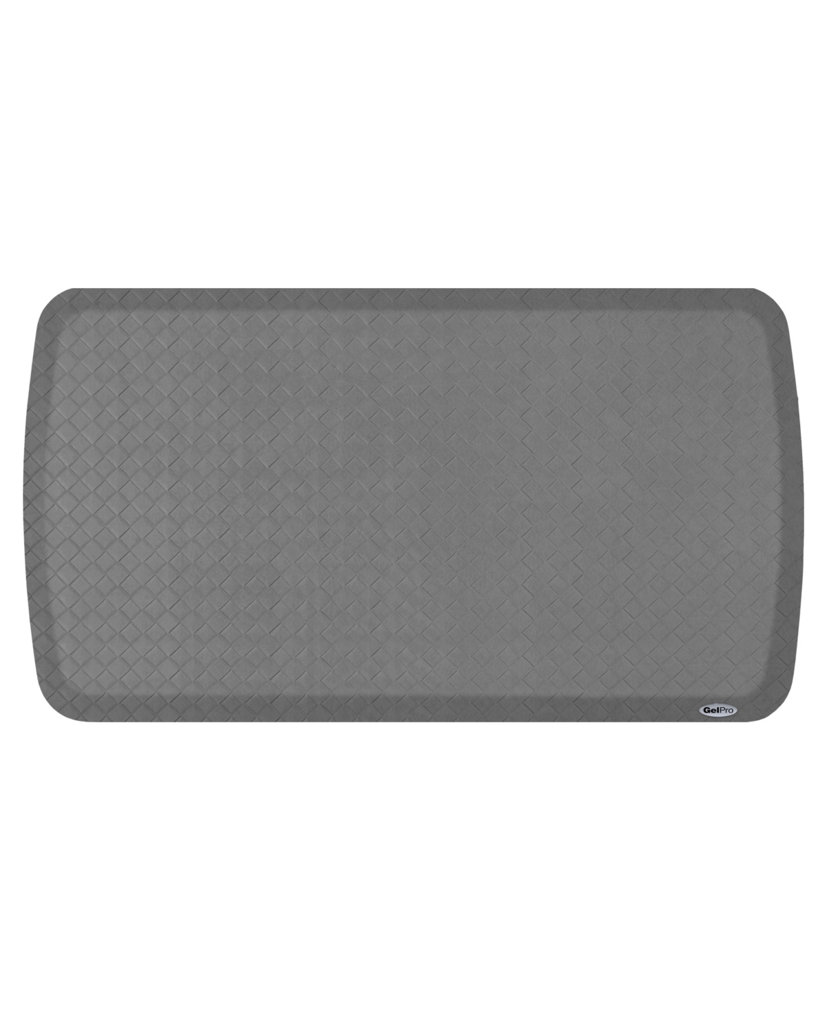 Elite Basketweave Gel Plus Foam Premium Fatigue-Resistant Kitchen Mat, 20" x 36" - Dark Red