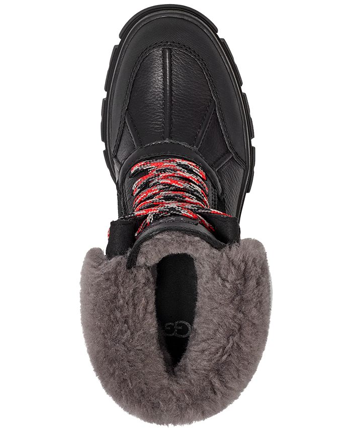 UGG® Women's Ashton Addie Lace-Up Waterproof Cold-Weather Booties & Reviews - Booties - Shoes