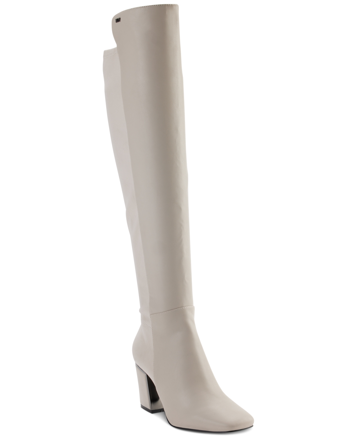 Dkny Women s Cilli Square toe Knee high Dress Boots In Deep Vanilla ModeSens