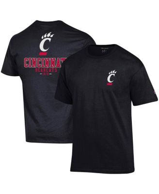 Champion Men's Black Cincinnati Bearcats Stack 2-Hit T-shirt