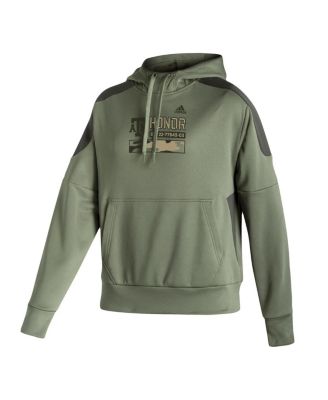 Women's Olive Texas A&M Aggies Salute to Service Military-Inspired Appreciation Pullover Hoodie