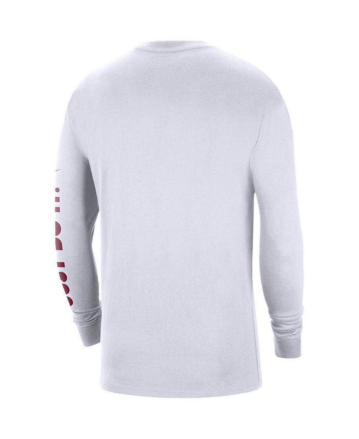 Nike Men's White Alabama Crimson Tide Heritage Max 90 Long Sleeve T ...
