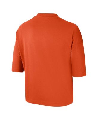 Women's Orange Clemson Tigers Crop Performance T-shirt