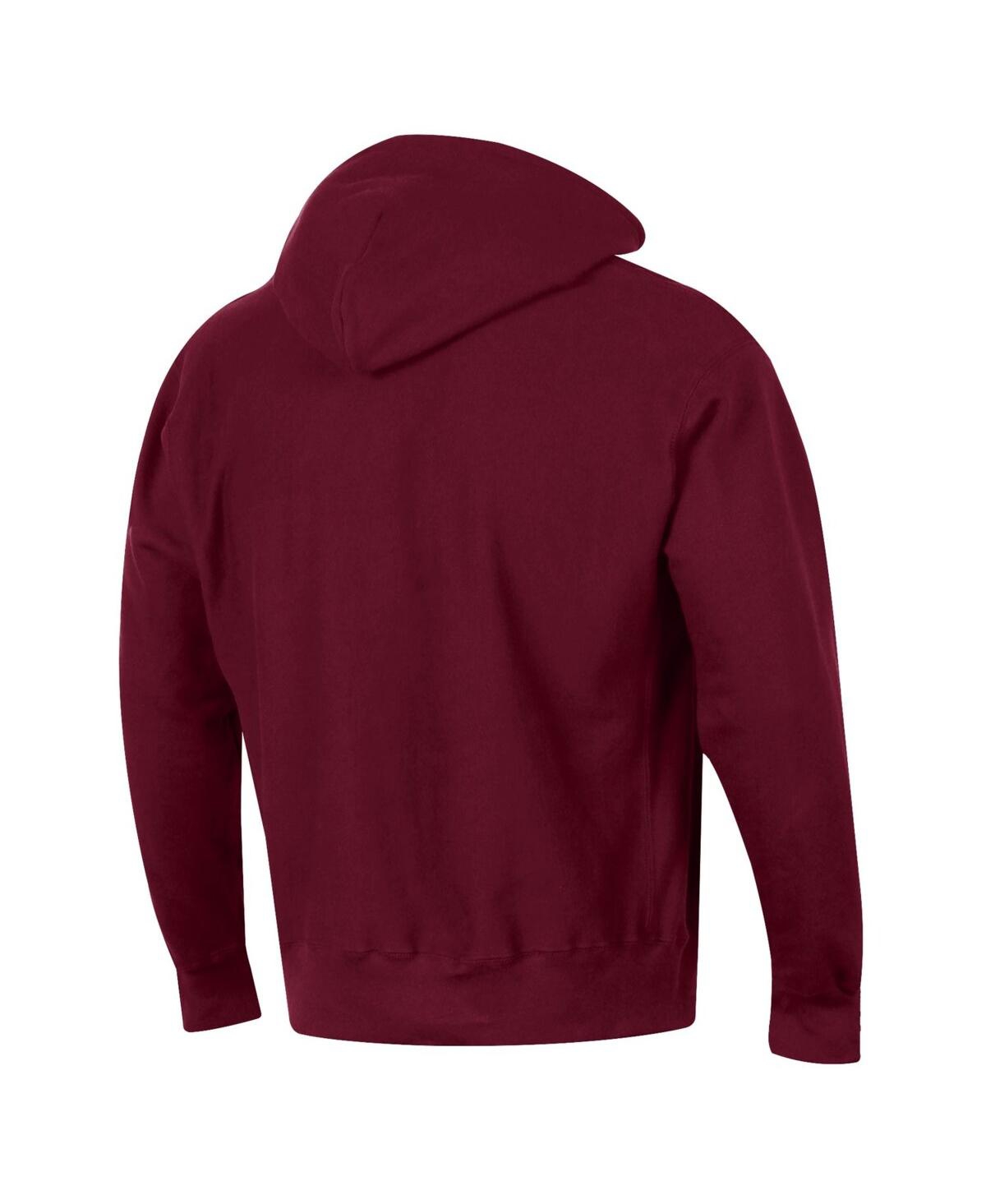 Men's ChampionBethune-Cookman Wildcats Tall Arch Pullover Hoodie - Maroon