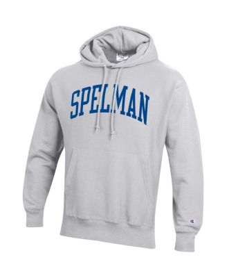 Men's Gray Spelman College Jaguars Tall Arch Pullover Hoodie