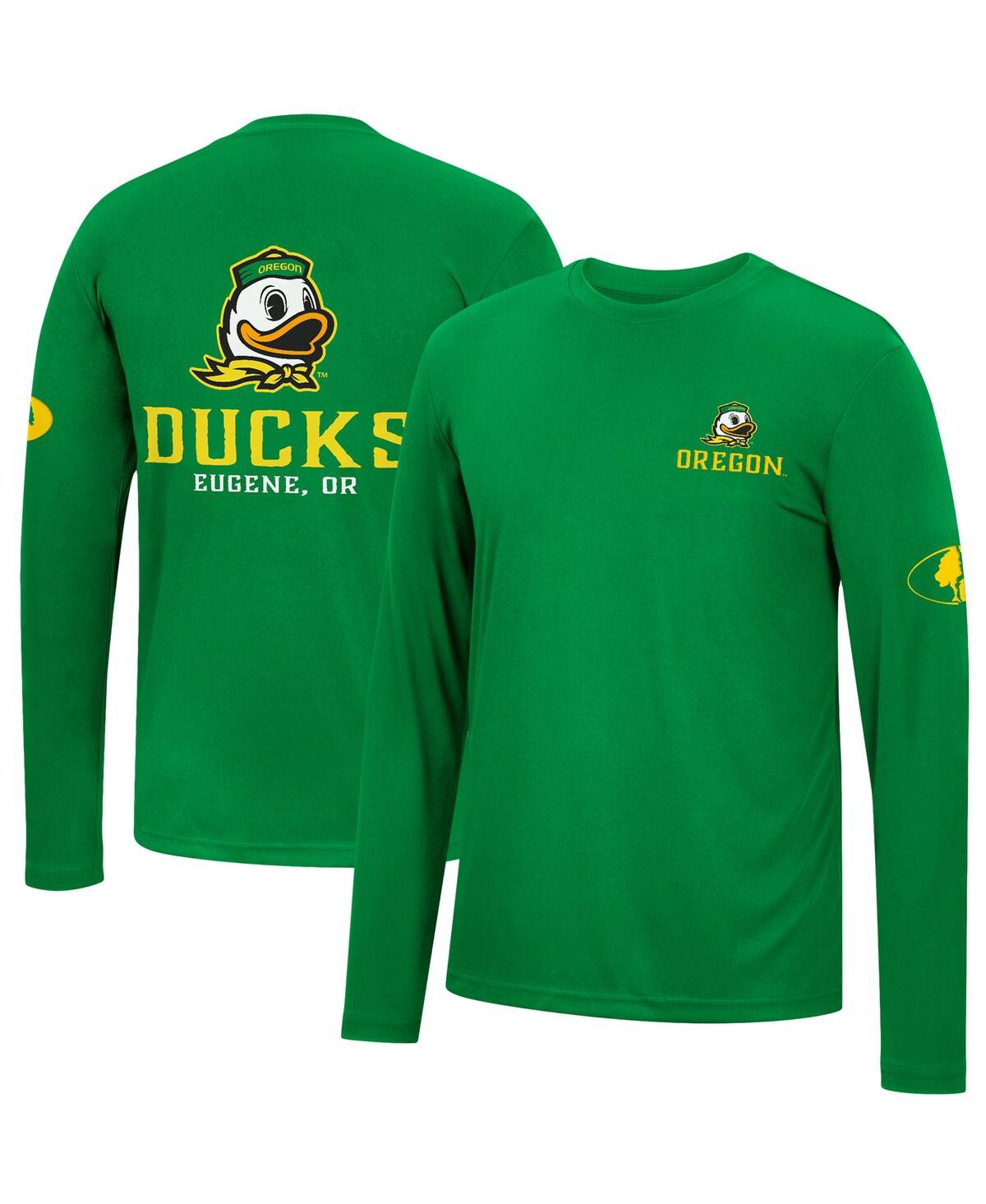Shop Colosseum Men's  Green Oregon Ducks Mossy Oak Spf 50 Performance Long Sleeve T-shirt