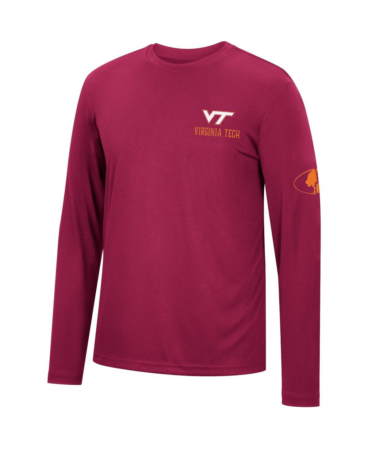 Shop Colosseum Men's  Maroon Virginia Tech Hokies Mossy Oak Spf 50 Performance Long Sleeve T-shirt