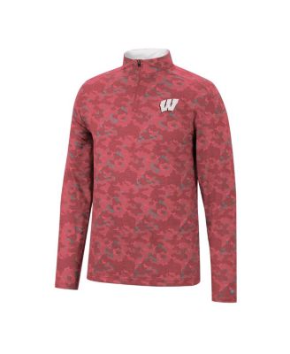 Men's Red Wisconsin Badgers Tivo Quarter-Zip Jacket