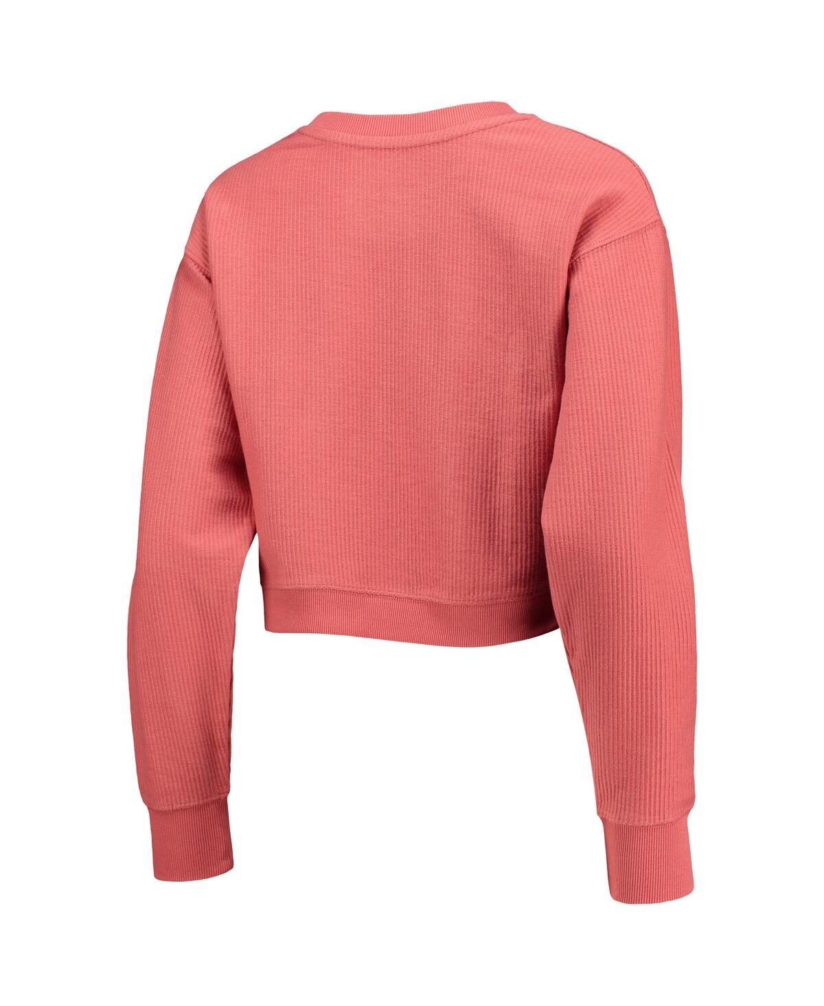 League Collegiate Wear Tennessee Orange Tennessee Volunteers Corded Timber Cropped Pullover Sweatshi In Orange