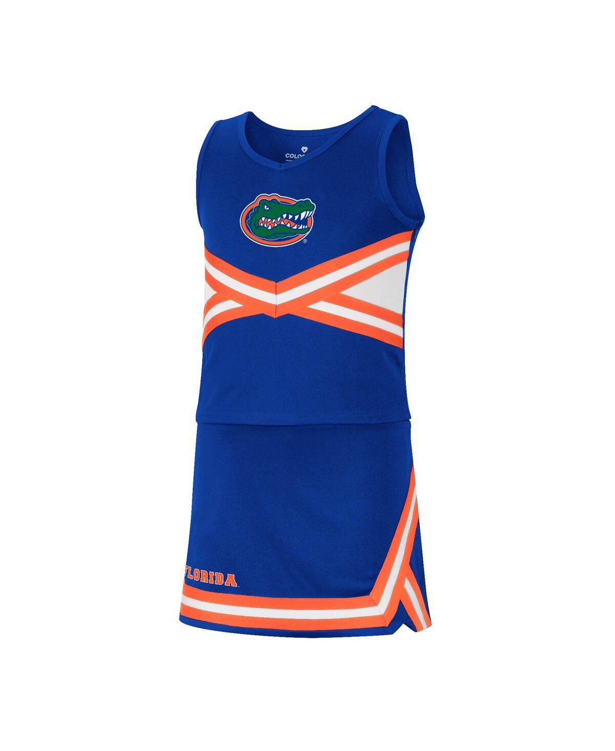 Shop Colosseum Big Girls  Royal Florida Gators Carousel Cheerleader Set