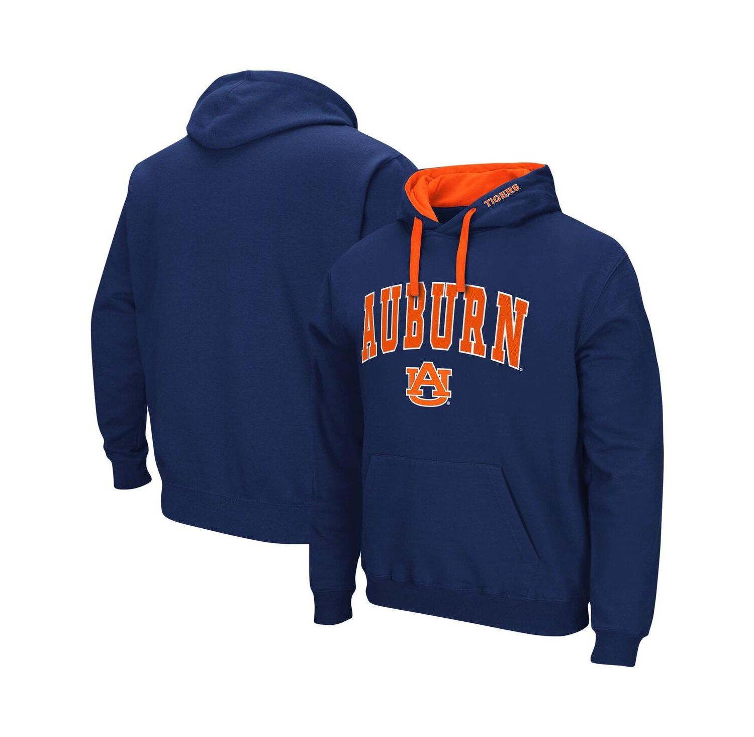 Men's Navy Auburn Tigers Big and Tall Arch & Logo 2.0 Pullover Hoodie