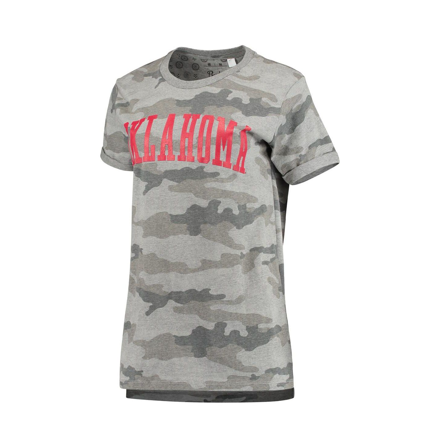 Женская футболка Pressbox Camo Oklahoma Sooners — фото 3