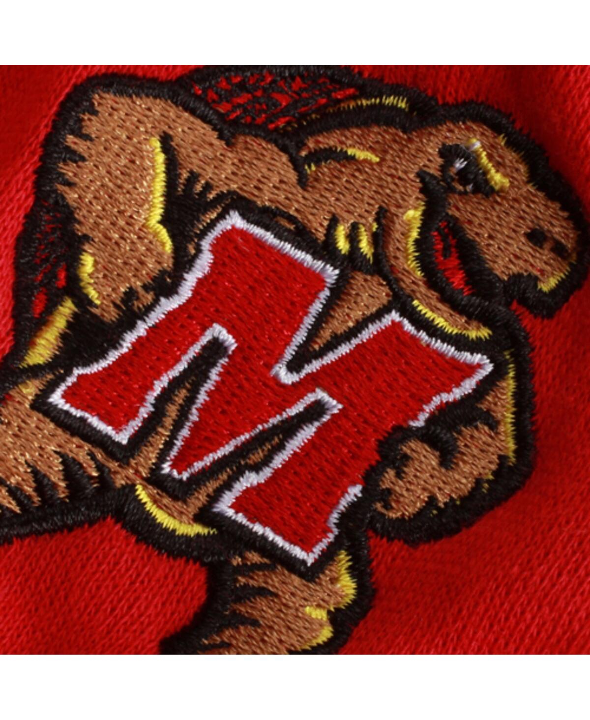 Colosseum Stadium Athletic Red Maryland Terrapins Arched Name Full-zip Hoodie In Red