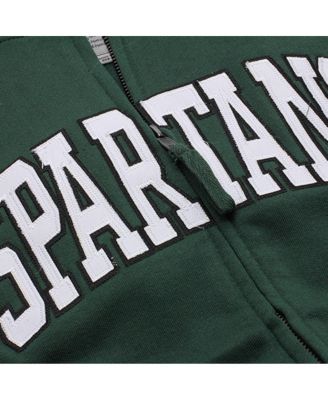 Women's Michigan State Spartans Arched Name Full-Zip Hoodie