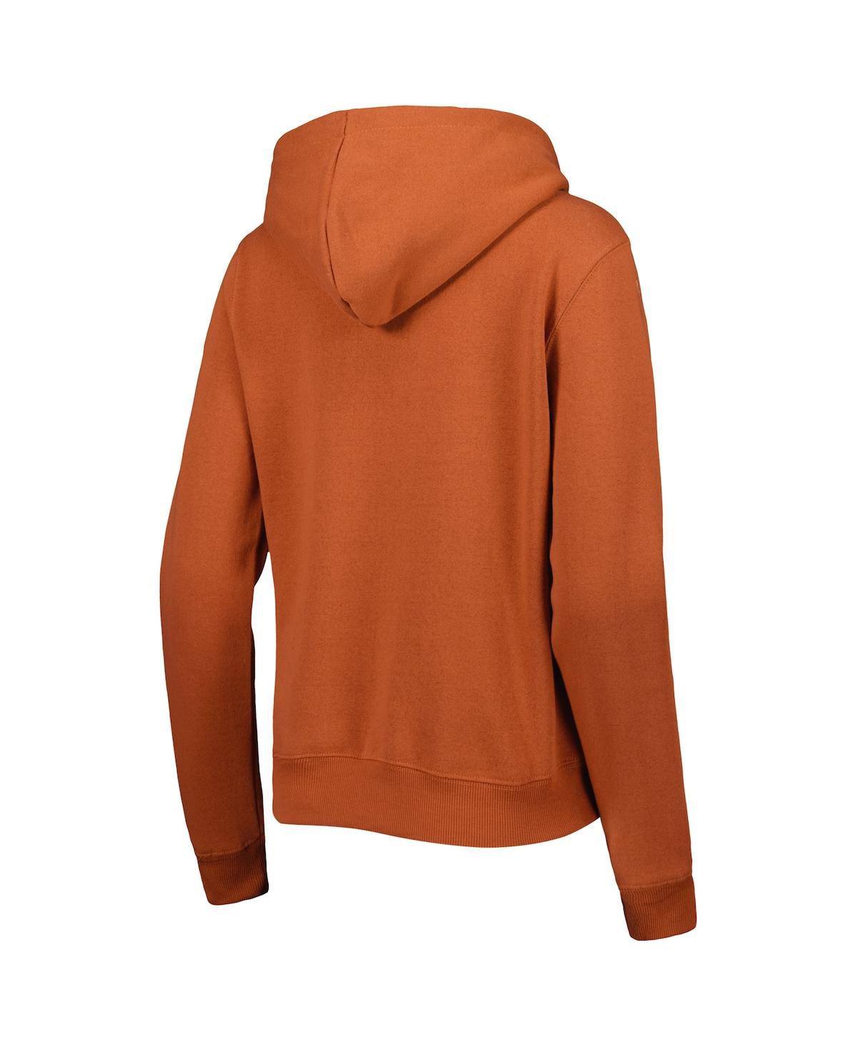 Women's ColosseumTexas Longhorns Arched Name Full-Zip Hoodie - Texas Orange