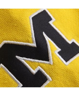 Women's Gold Michigan Wolverines Arched Name Full-Zip Hoodie