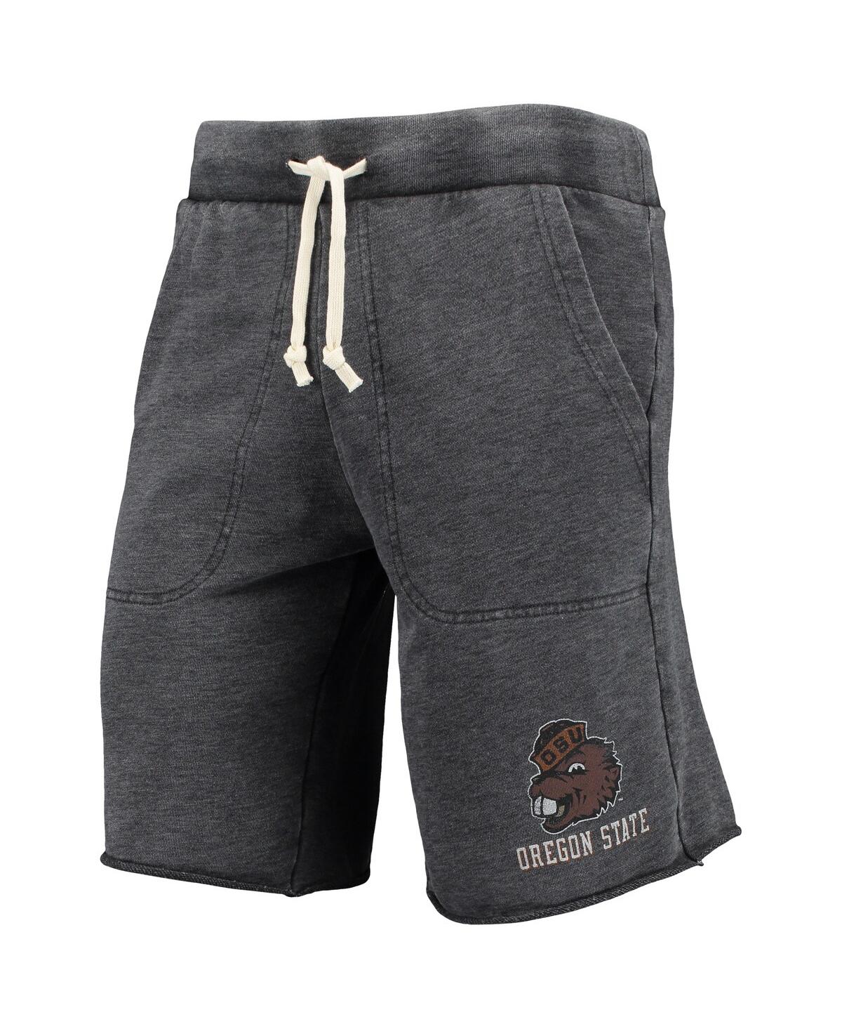 Shop Alternative Apparel Men's Heathered Black  Oregon State Beavers Victory Lounge Shorts