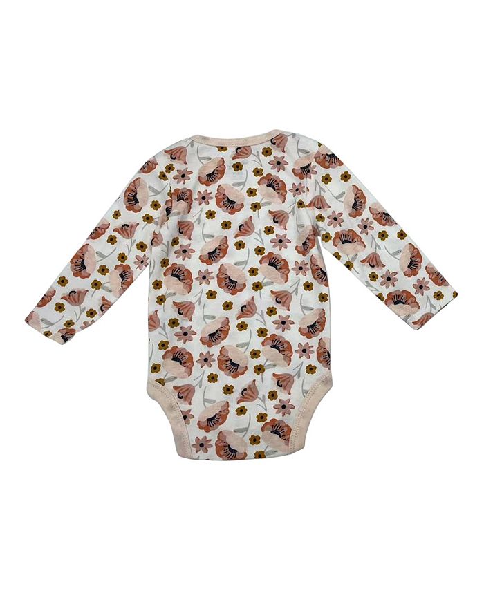 Chickpea Baby Girls Bodysuit and Joggers with Hat, 3 Piece Set