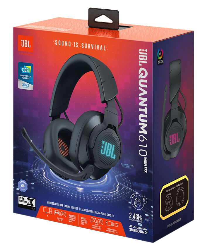 JBL Quantum 800 Cuffie Gaming Over-Ear Wireless Bluetooth 5.0, Headset
