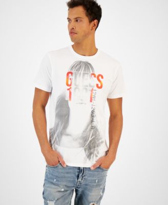 GUESS - Men's Joakin Classic-Fit Portrait Logo Graphic T-Shirt