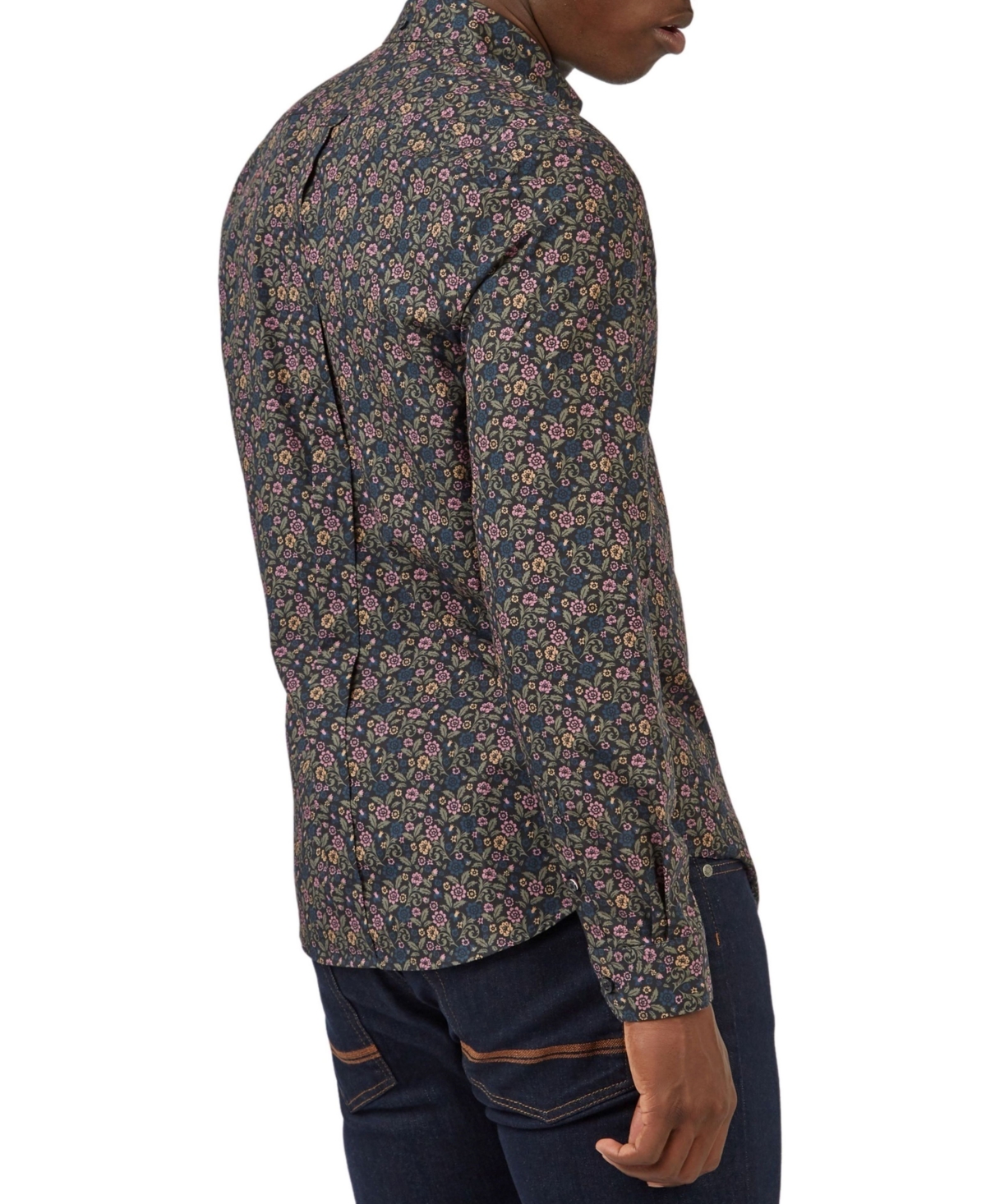 Ben Sherman Men's Multi-Colored British Floral-Print Shirt