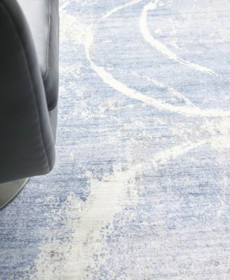 Exquisite Rugs Fine Pure Silk Er4225 Area Rug In Blue