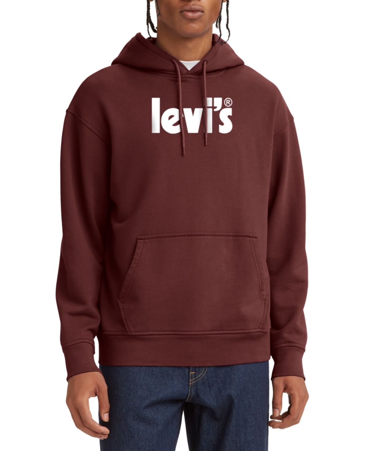 Levi's Men's Poster Logo Relaxed Fit Hoodie