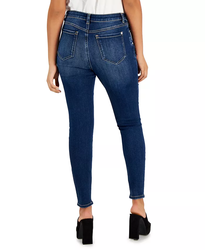 Women's Curvy Mid Rise Skinny Jeans - thumbnail 2