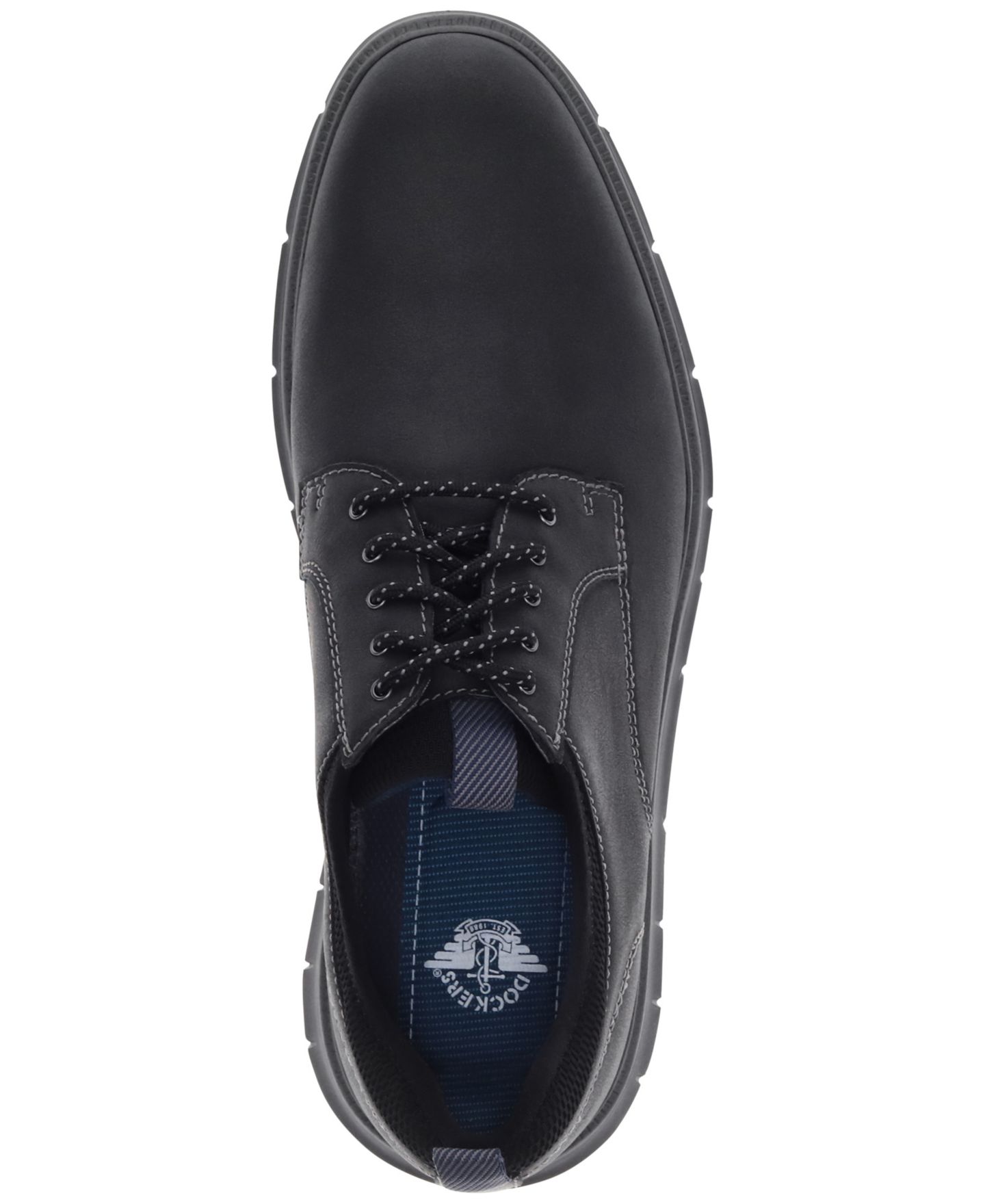 Мужские туфли Dockers Cooper Casual Lace-up Oxford, цвет: Чёрный — фото 4