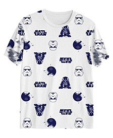 Big Boys Star Wars All Over Print Short Sleeve Graphic T-shirt