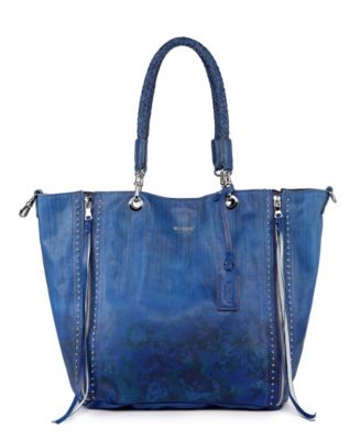 Women's Barracuda Hand Painted Clasp Closure Tote Bag