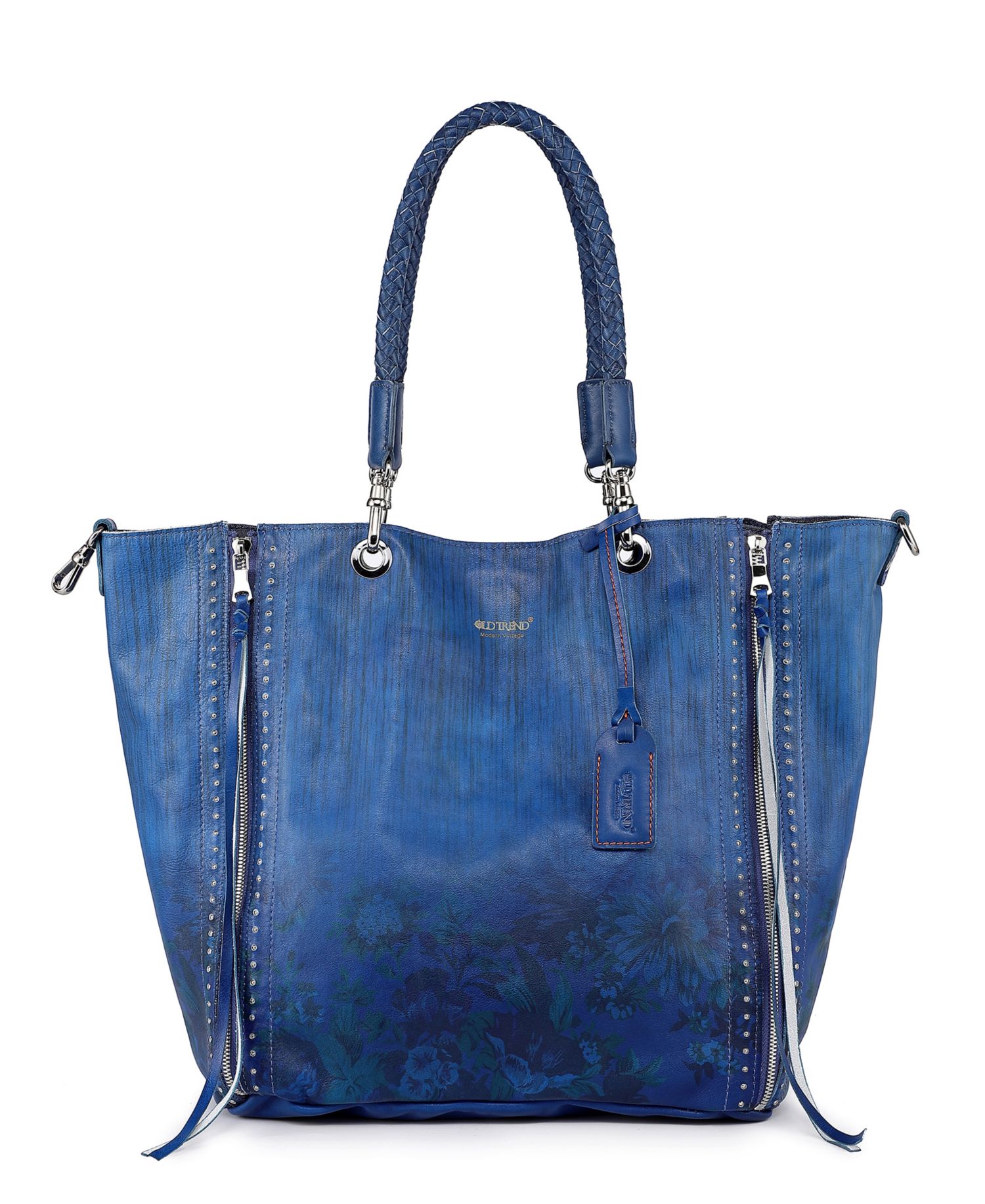 Women's Barracuda Hand Painted Clasp Closure Tote Bag