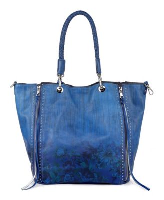 Women's Barracuda Hand Painted Clasp Closure Tote Bag