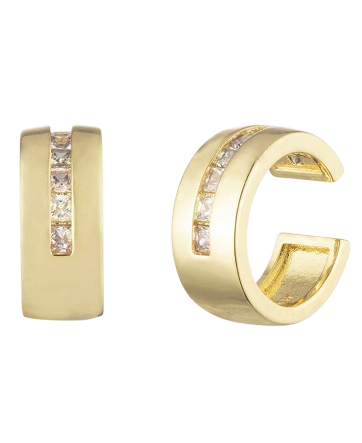 Livie Ear Cuff Earrings - 18 Karat Gold Plated Brass