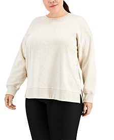 Plus Size Solid Crewneck Sweatshirt, Created for Macy's