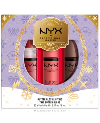 NYX Professional Makeup - 3-Pc. Mrs. Claus Butter Gloss Set