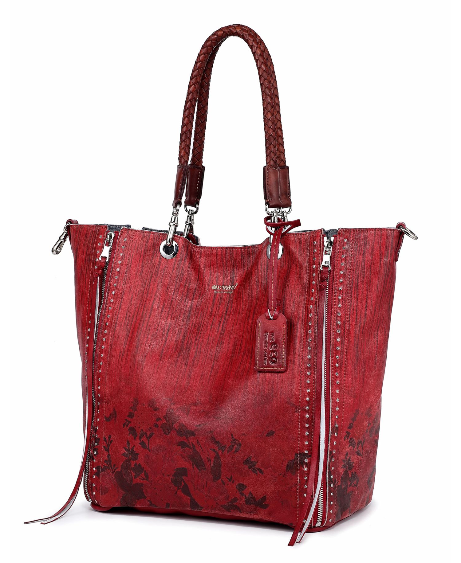 Women's Barracuda Hand Painted Clasp Closure Tote Bag