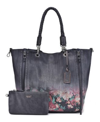 Women's Barracuda Hand Painted Clasp Closure Tote Bag