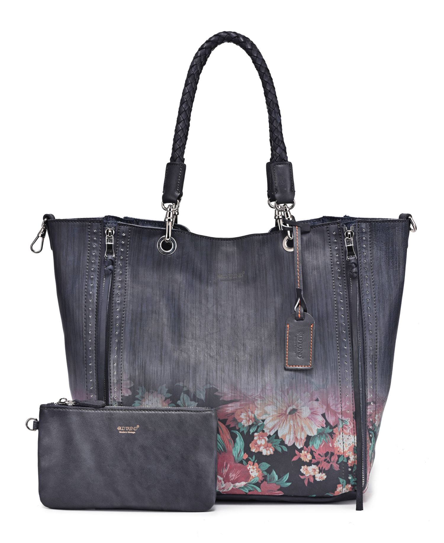 Women's Barracuda Hand Painted Clasp Closure Tote Bag