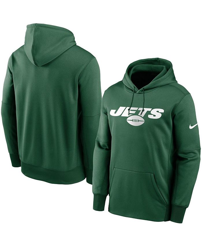 Nike Men's Green New York Jets Fan Gear Wordmark Performance Pullover