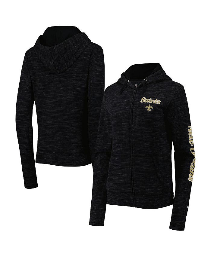 New Era Black New Orleans Saints Long Sleeve Hoodie T-Shirt