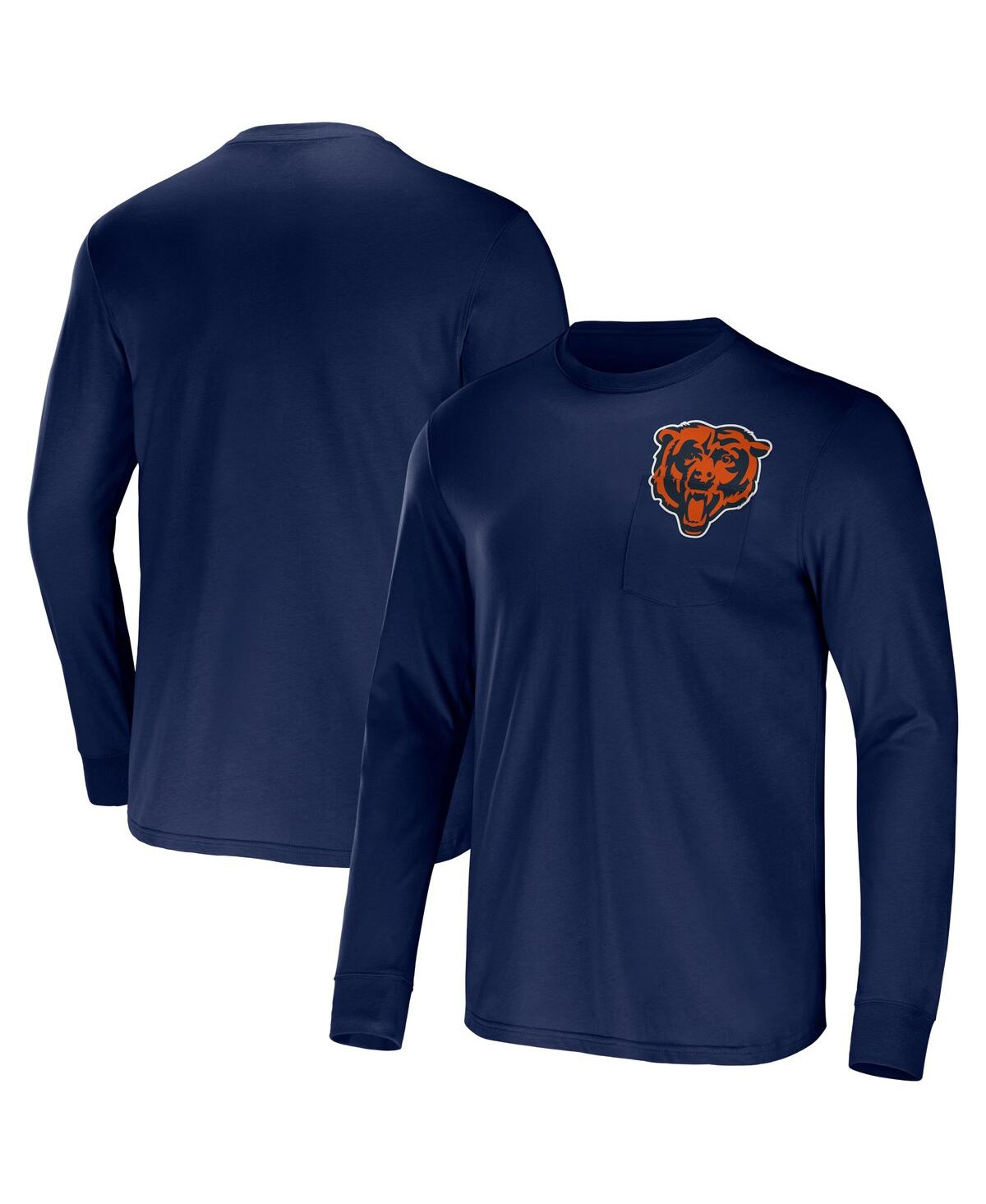 Fanatics Men's Nfl X Darius Rucker Collection By  Navy Chicago Bears Team Long Sleeve T-shirt