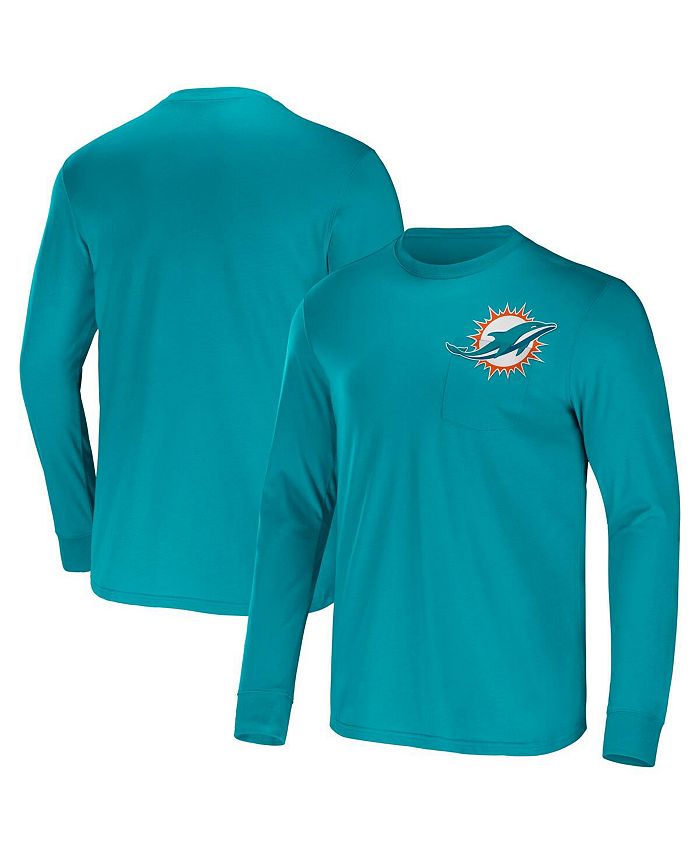 Fanatics Men's NFL x Darius Rucker Collection by Aqua Miami Dolphins Team Long Sleeve Tshirt