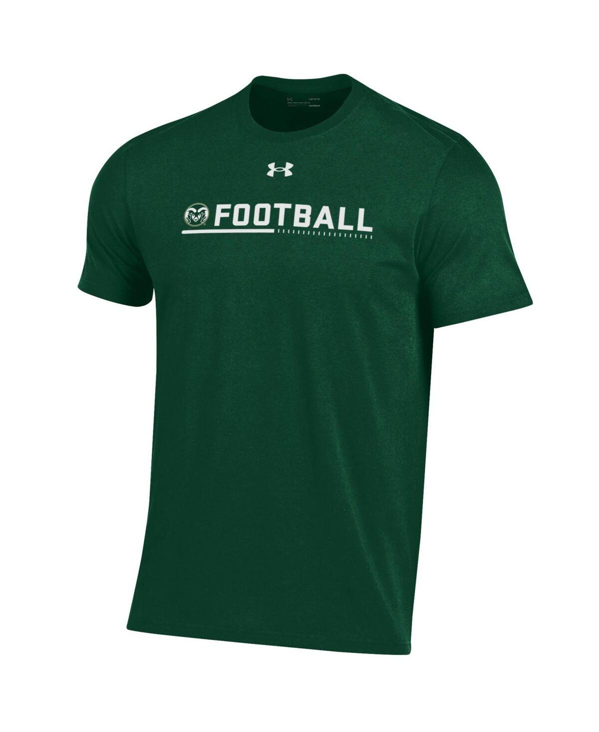 Shop Under Armour Men's  Green Colorado State Rams 2022 Sideline Football Performance Cotton T-shirt