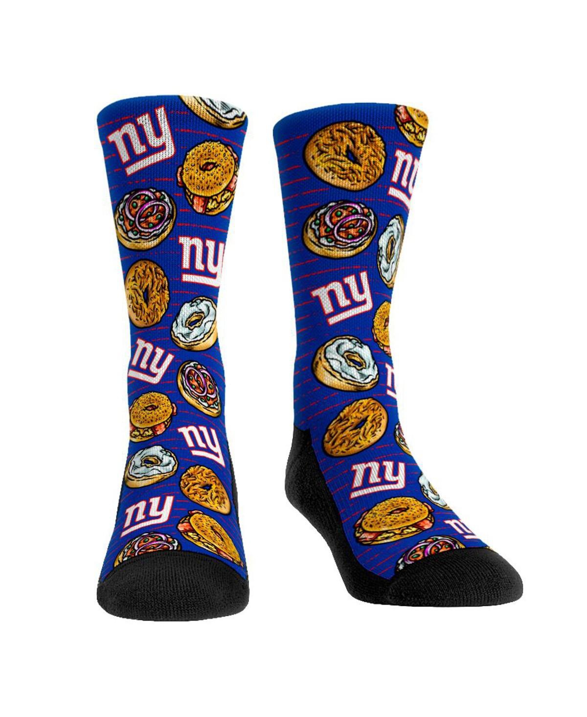 Men's Rock Em Socks New York Giants Localized Food Crew Socks - Navy