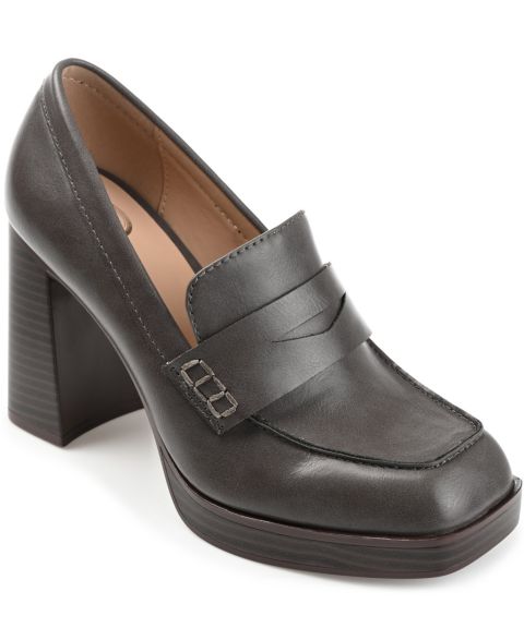 Женские туфли Journee Collection Ezzey Block Heel, цвет: Серый