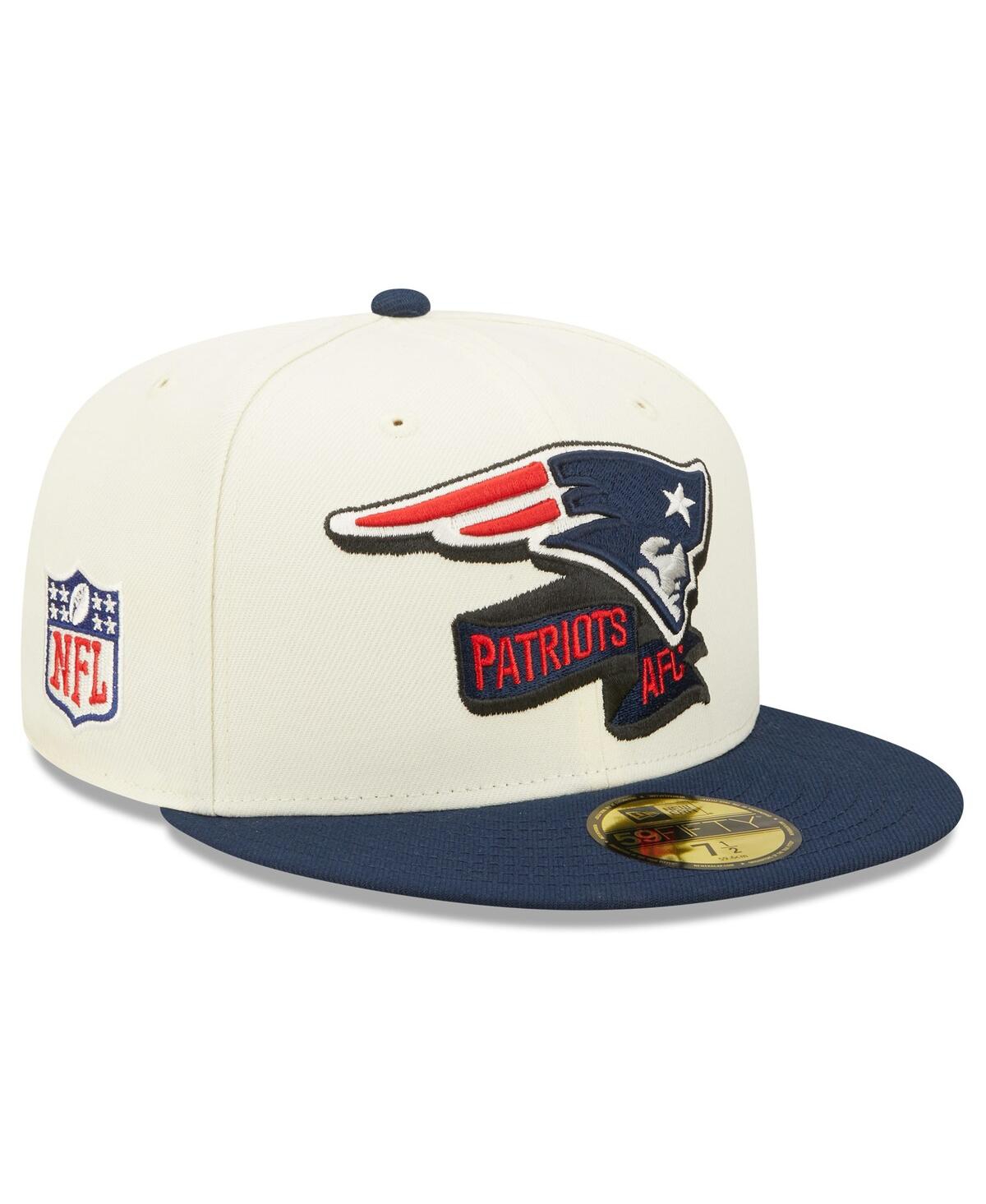 Men's New Era Navy New England Patriots 2022 Sideline 59FIFTY Fitted Hat - Navy