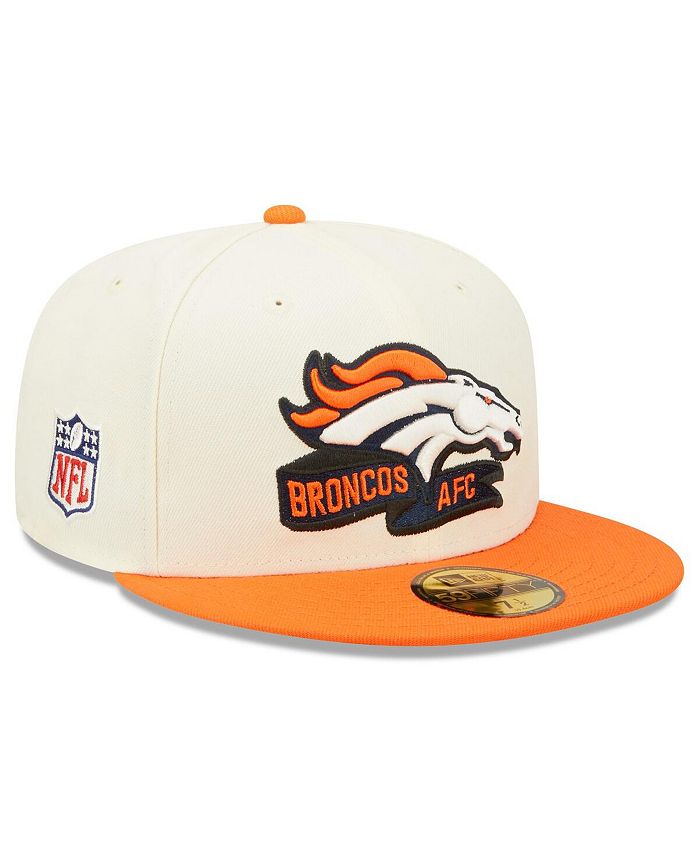New Era Men's Cream, Orange Denver Broncos 2022 Sideline 59FIFTY Fitted Hat Macy's
