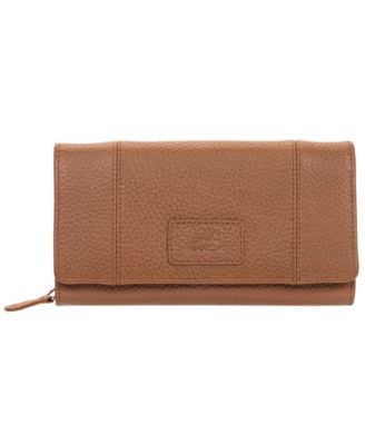Women's Pebbled Collection RFID Secure Mini Clutch Wallet